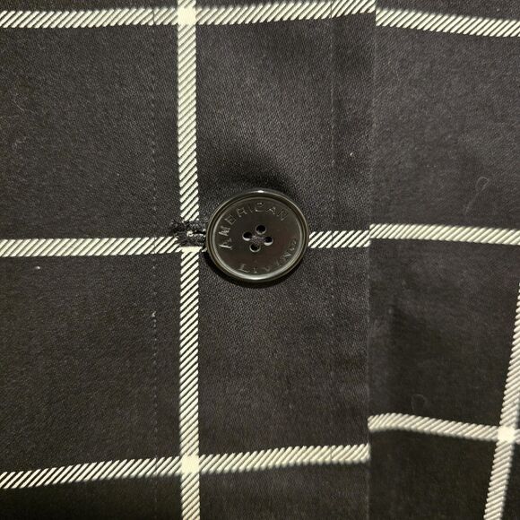 Trench Jacket Coat Women XL Reversible Black Plaid Solid Hunting Country Capsule - Picture 3 of 9